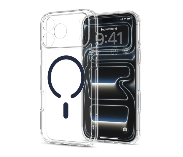 Spigen Ultra Hybrid MagSafe do iPhone 18 Pro/17 Pro (clear deep blu - 1586461 - zdjęcie 3